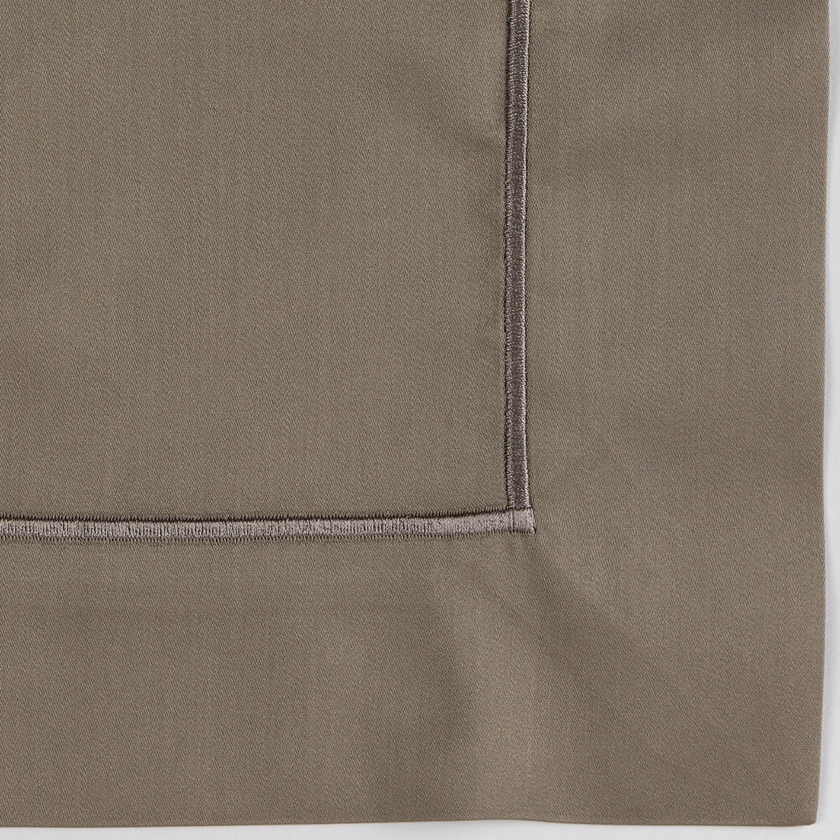 Closeup of Fabric of Celso de Lemos Bourdon Bedding Eucalyptus Color