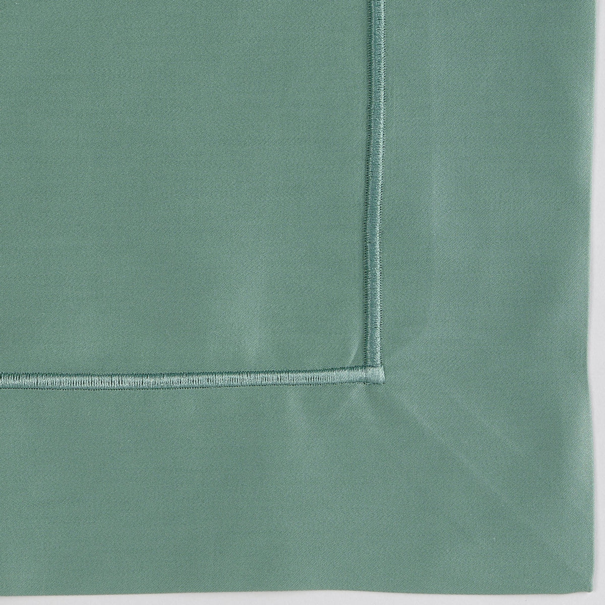 Closeup of Fabric of Celso de Lemos Bourdon Bedding Lichen Color