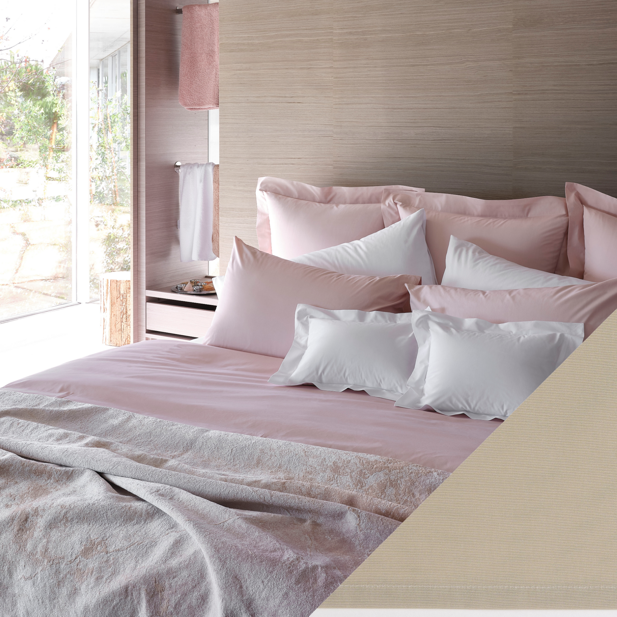 Celso de Lemos Estrela Bedding Collection with Linen Swatch