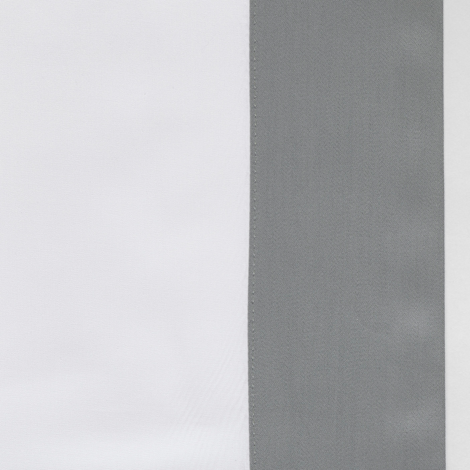 Full Bed Dressed in Celso de Lemos Hella Bedding with Ardoise Colored Swatch