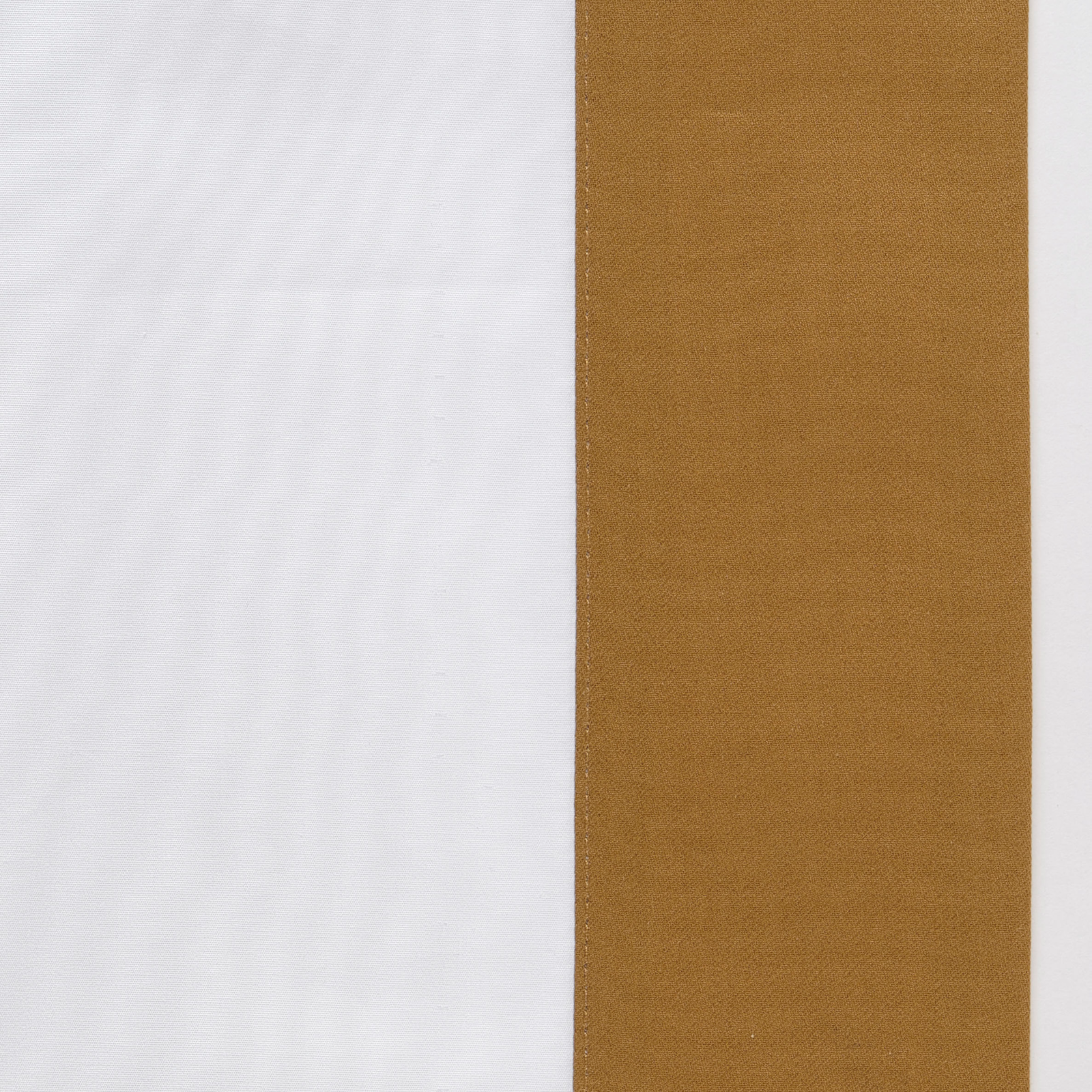 Full Bed Dressed in Celso de Lemos Hella Bedding with Bright Colored Swatch