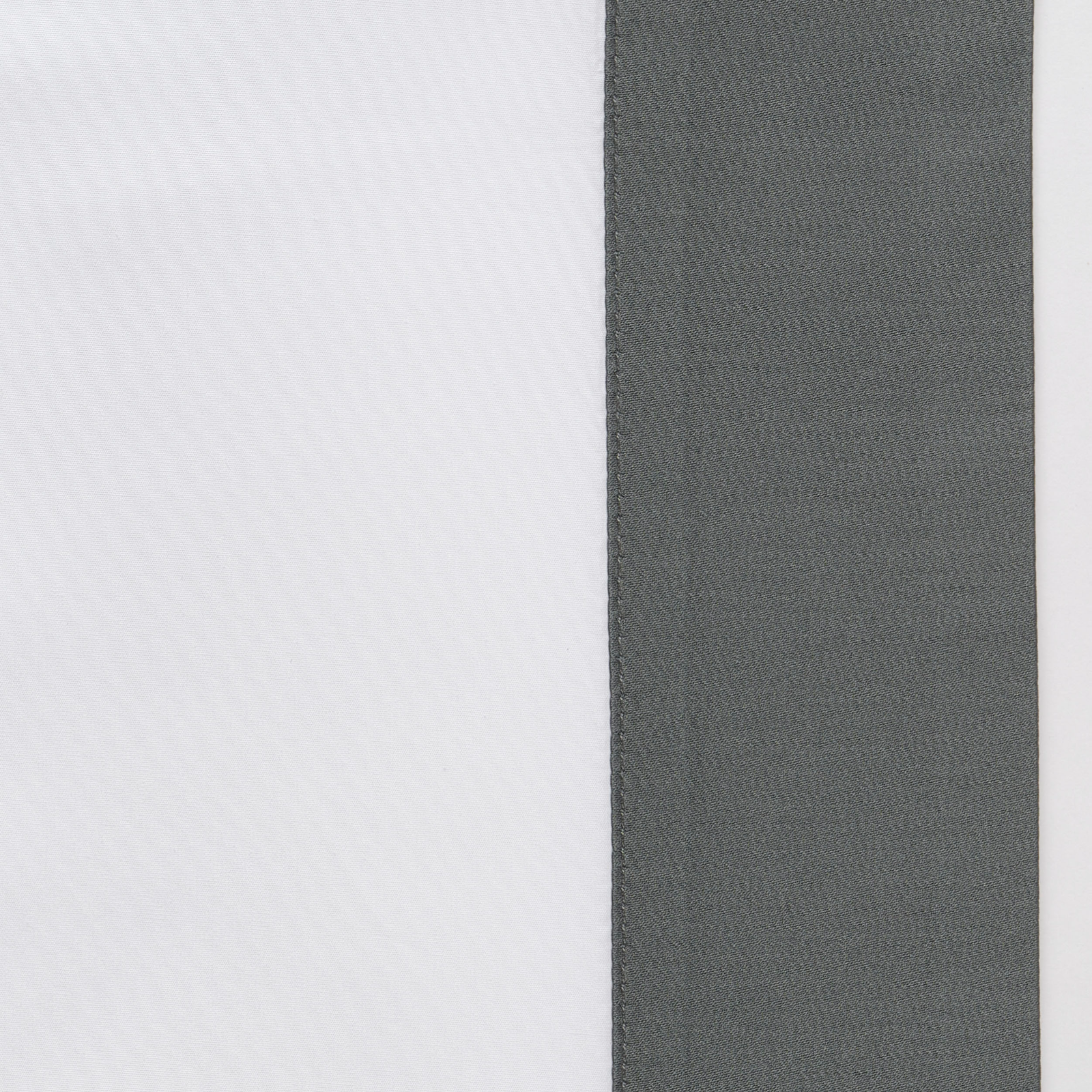 Full Bed Dressed in Celso de Lemos Hella Bedding with Granit Colored Swatch