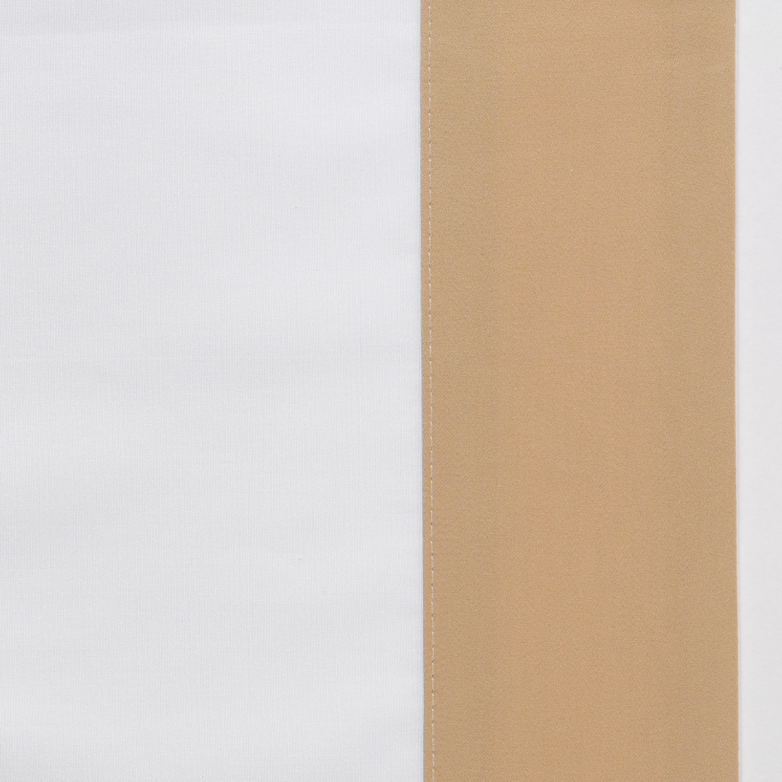 Full Bed Dressed in Celso de Lemos Hella Bedding with Linen Colored Swatch