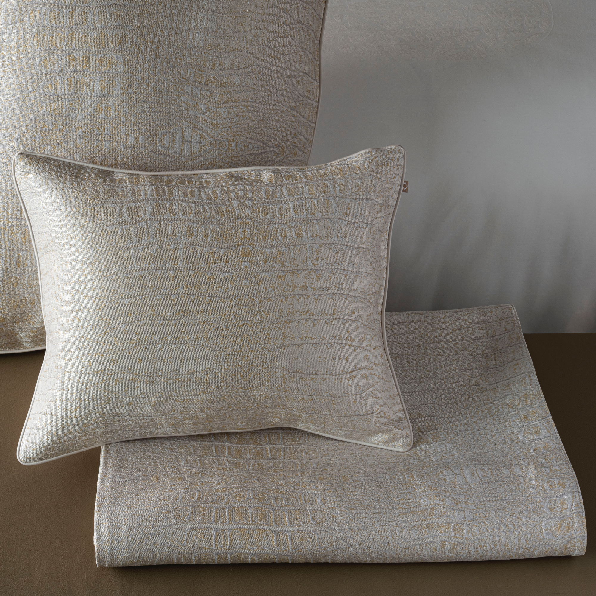 Lifestyle Shot of Celso de Lemos Luxe Collection Sham and Coverlet