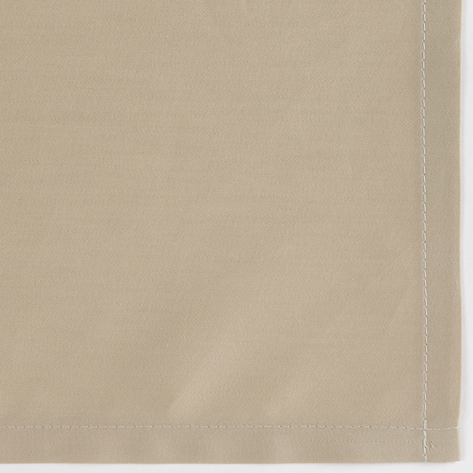 Full Bed Dressed in Celso de Lemos Secret Bedding with Linen Colored Swatch