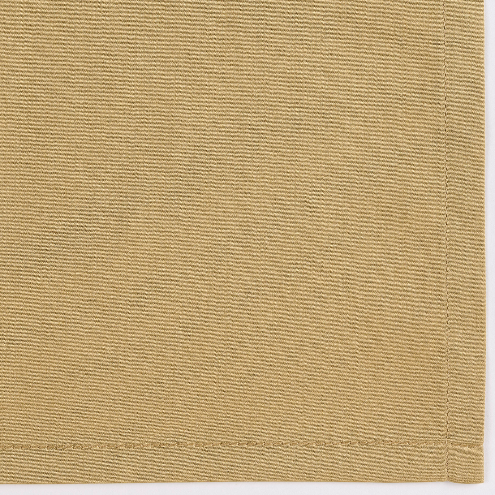 Full Bed Dressed in Celso de Lemos Secret Bedding with Miel Colored Swatch