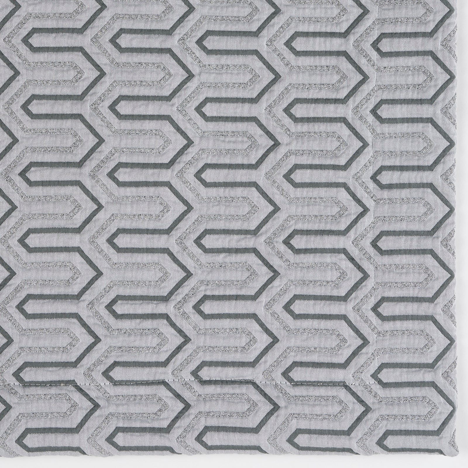 Celso de Lemos Vendome Bedding Collection with Silver Swatch