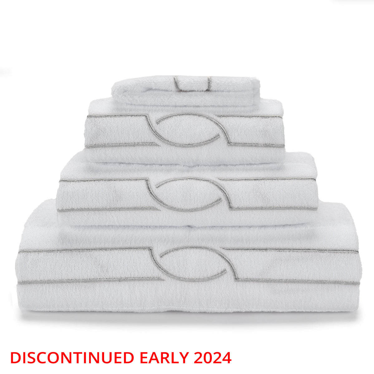 Abyss Cluny Bath Towel - White/Silver (109)