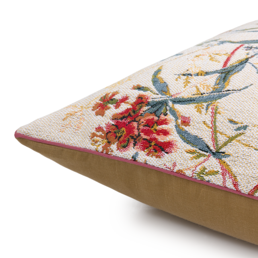 Yves Delorme Contes Decorative Pillow in Neige - corner