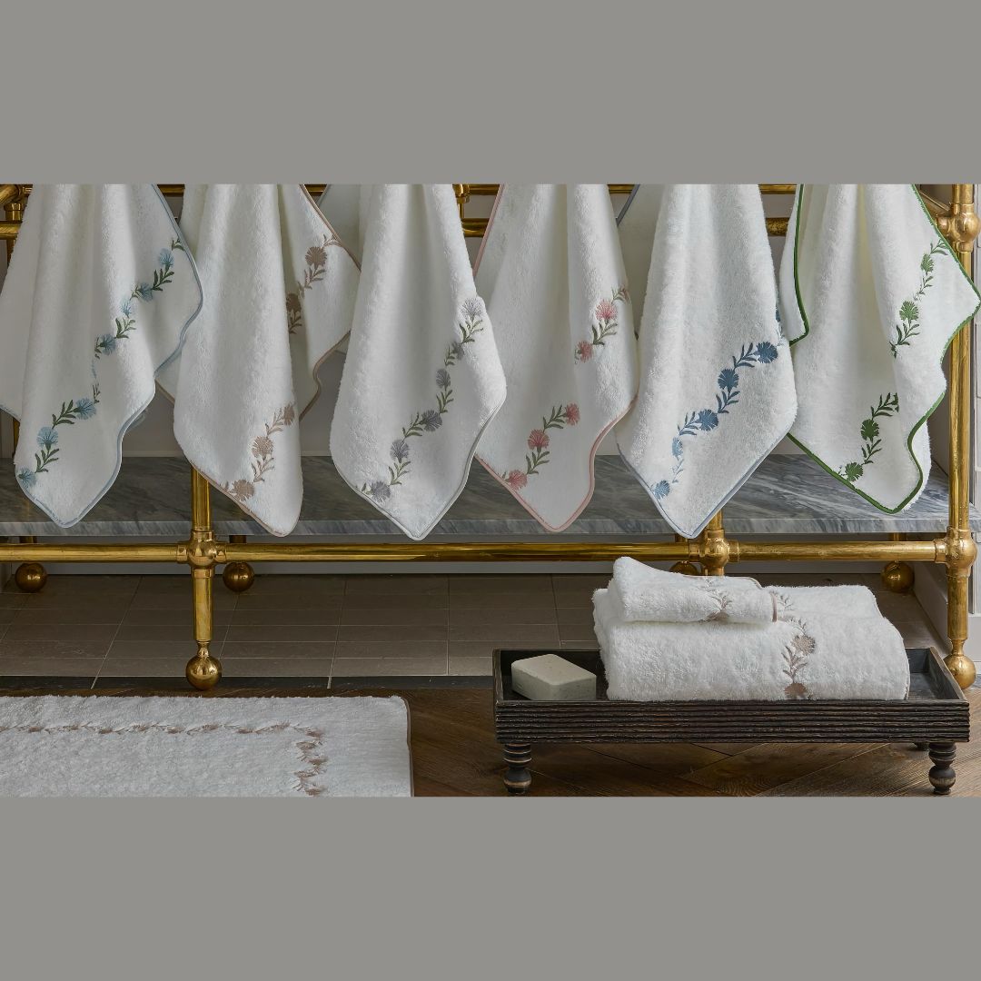 Matouk Daphne Bath  2025 colors hanging