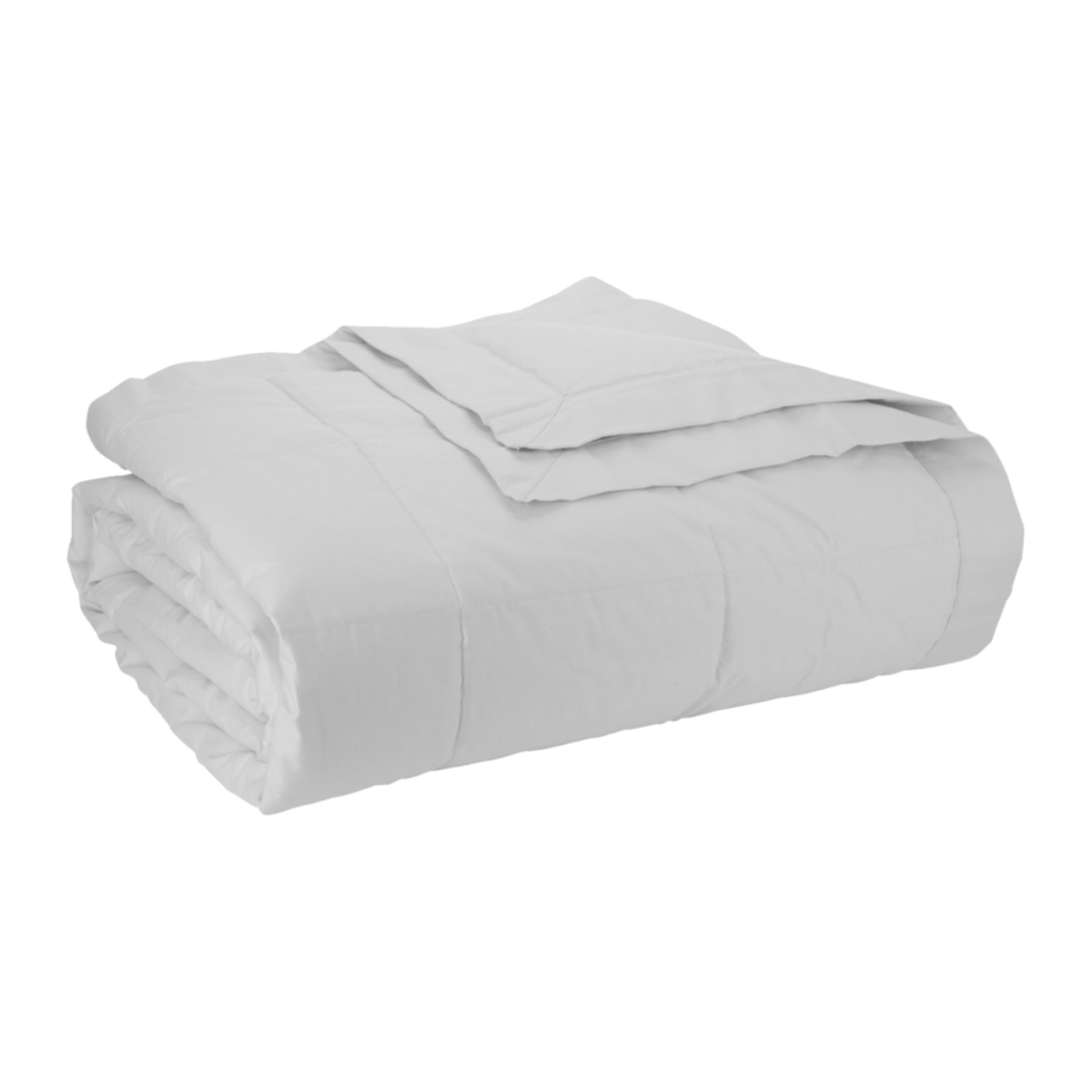 Folded Downright Classic Down Blanket in White