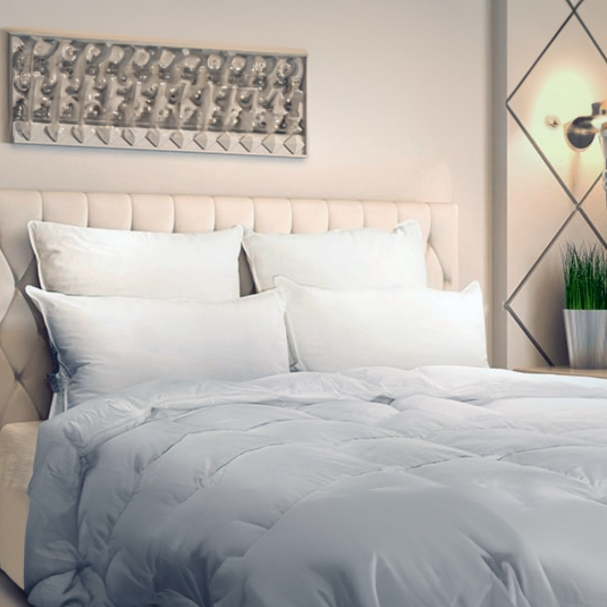 Downright Logana 800 Fill Power Siberian Goose Down Pillow Firm Weig