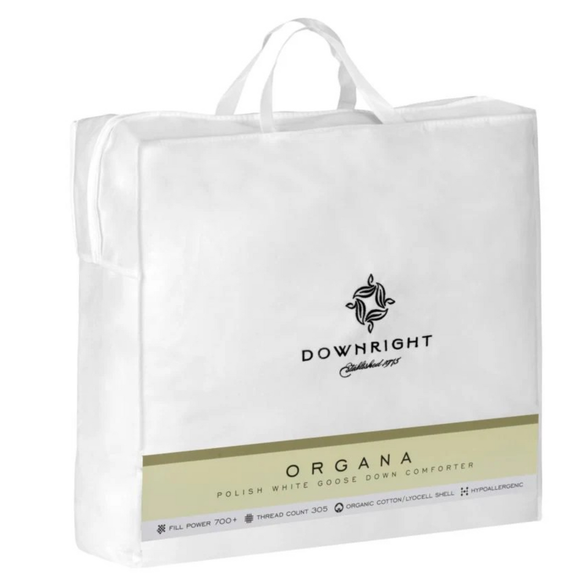 Packaging Image of Downright Organa 650 Fill Power Hungarian Goose Down Comforter