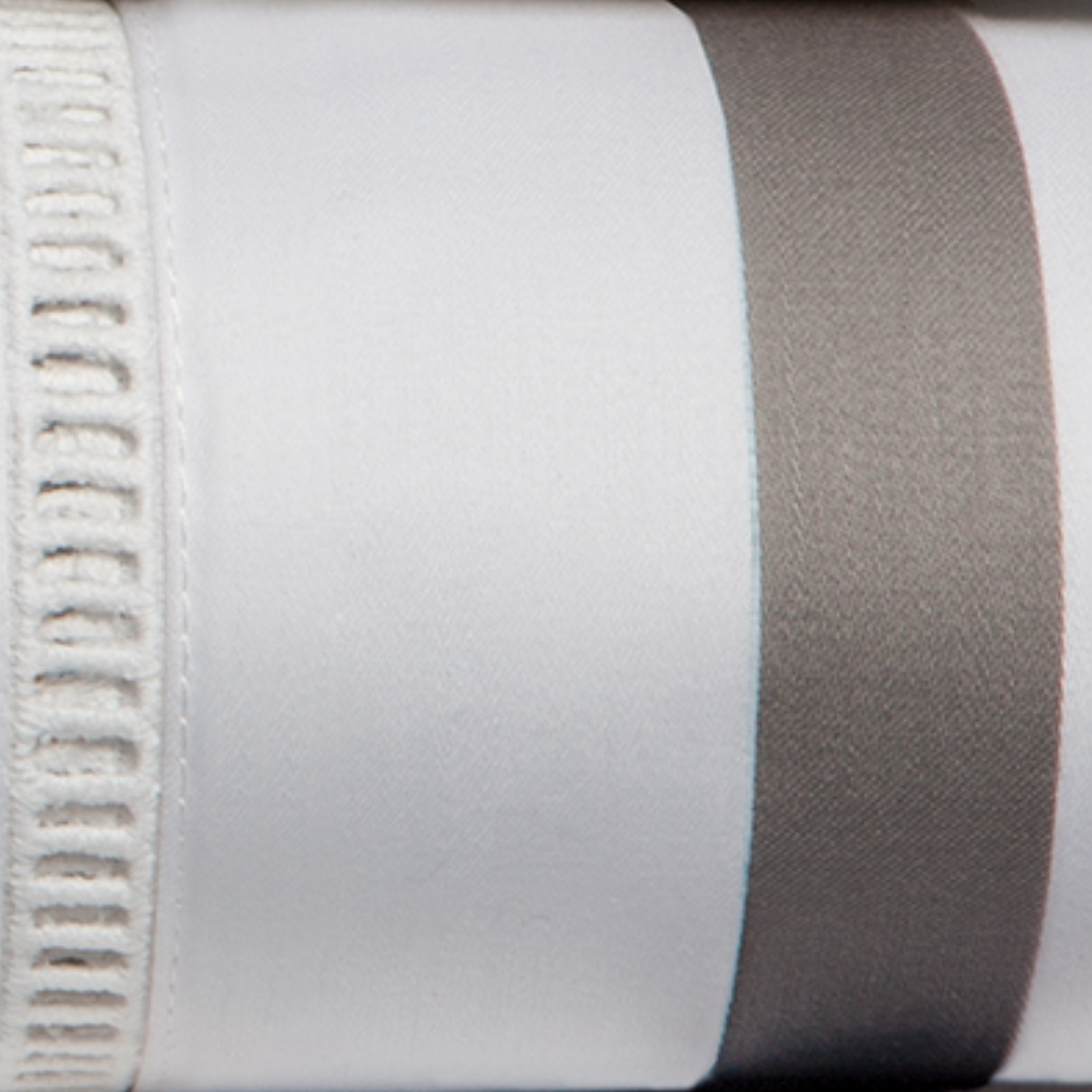 Lifestyle View of Downtown Company Chelsea Bedding in White Gray Color