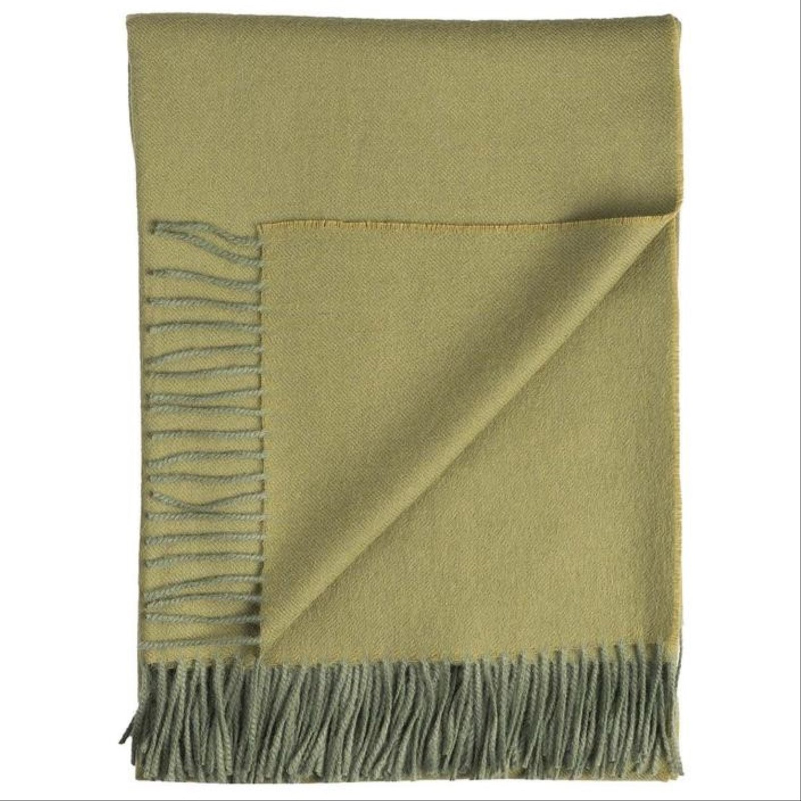 Closeup Image of Downtown Company Alpaca Throws in Tea Leaf Color