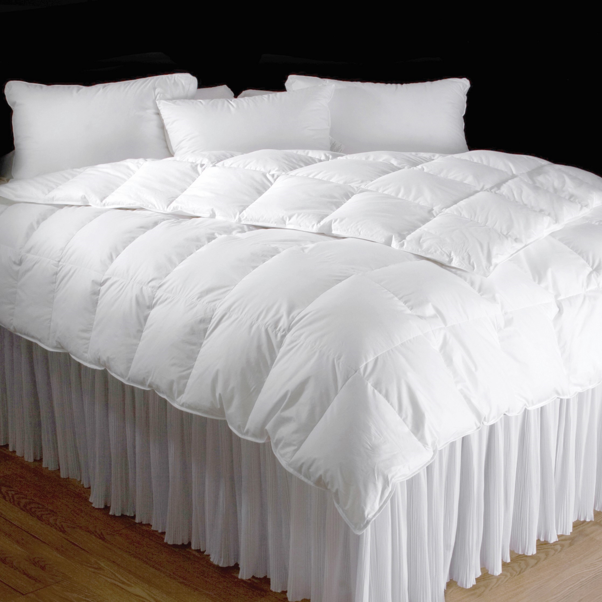 Full View of Downtown Company Calla Lilly Hungarian White Goose Down Comforter