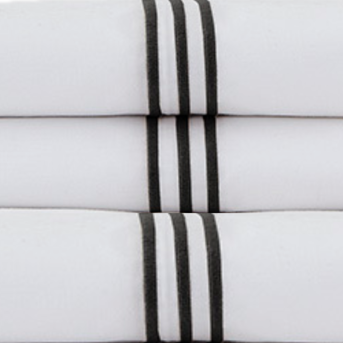 Swatch Sample of Downtown Company Madison Bedding Collection in Black Color