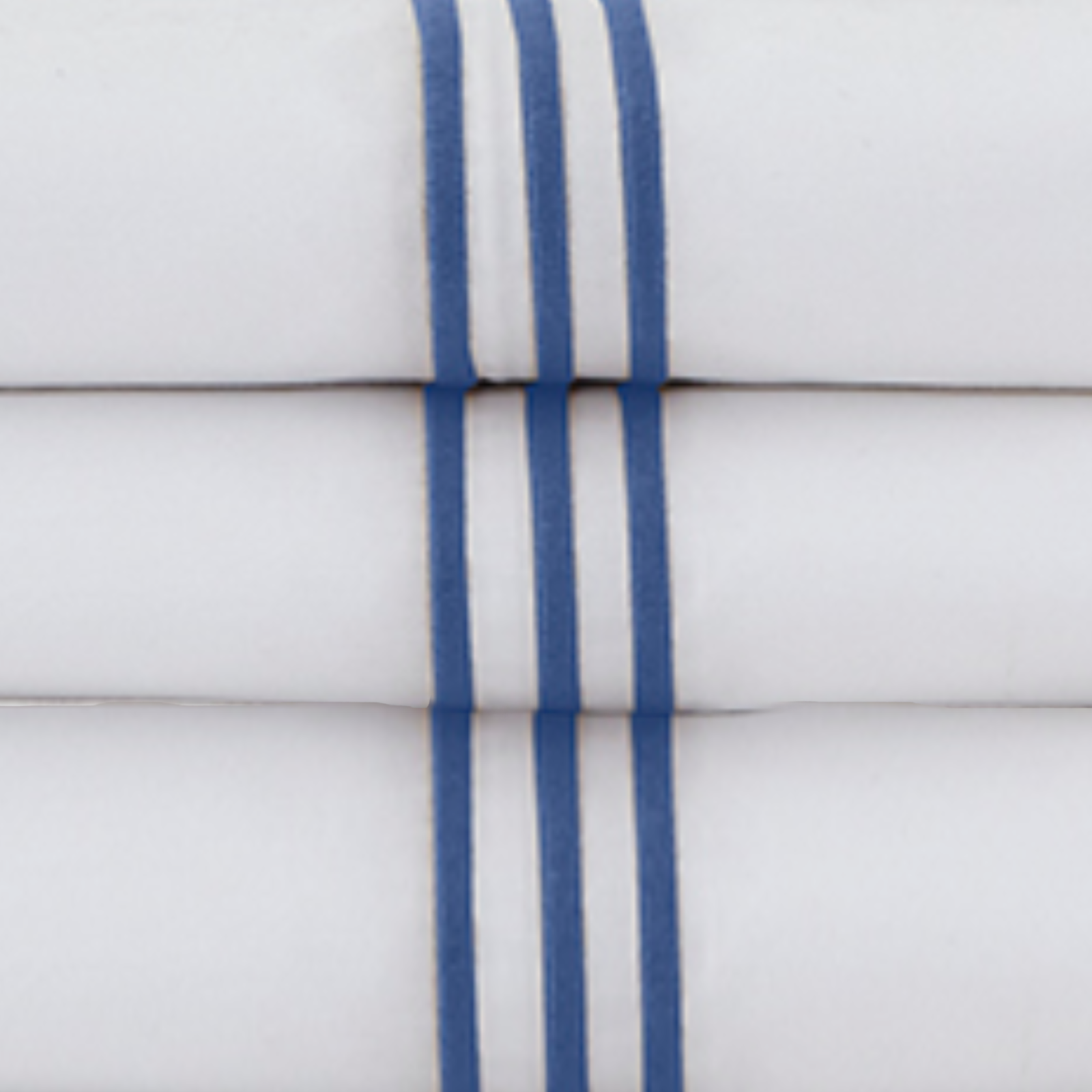 Full Bed Dressed in Downtown Company Madison Bedding Collection in Blue Color