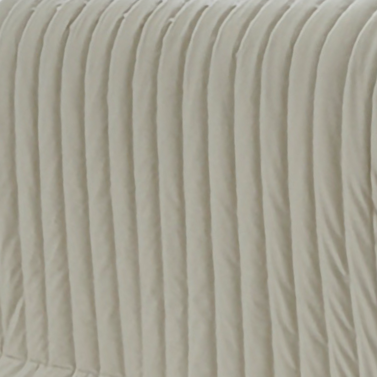 Closeup of Downtown Company Velvet Coverlet in Ivory color