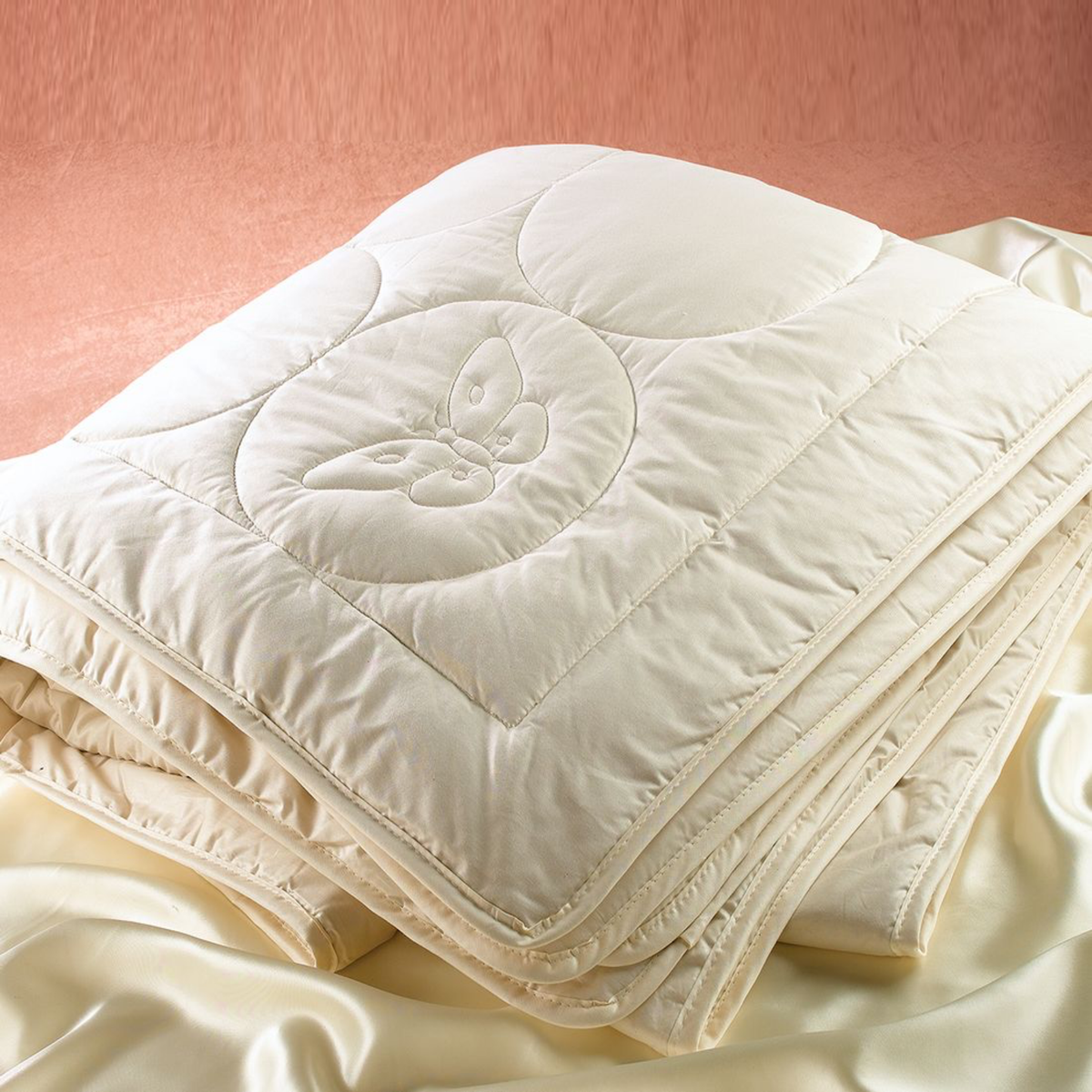 Folded Downtown Company Natural Silk Comforter