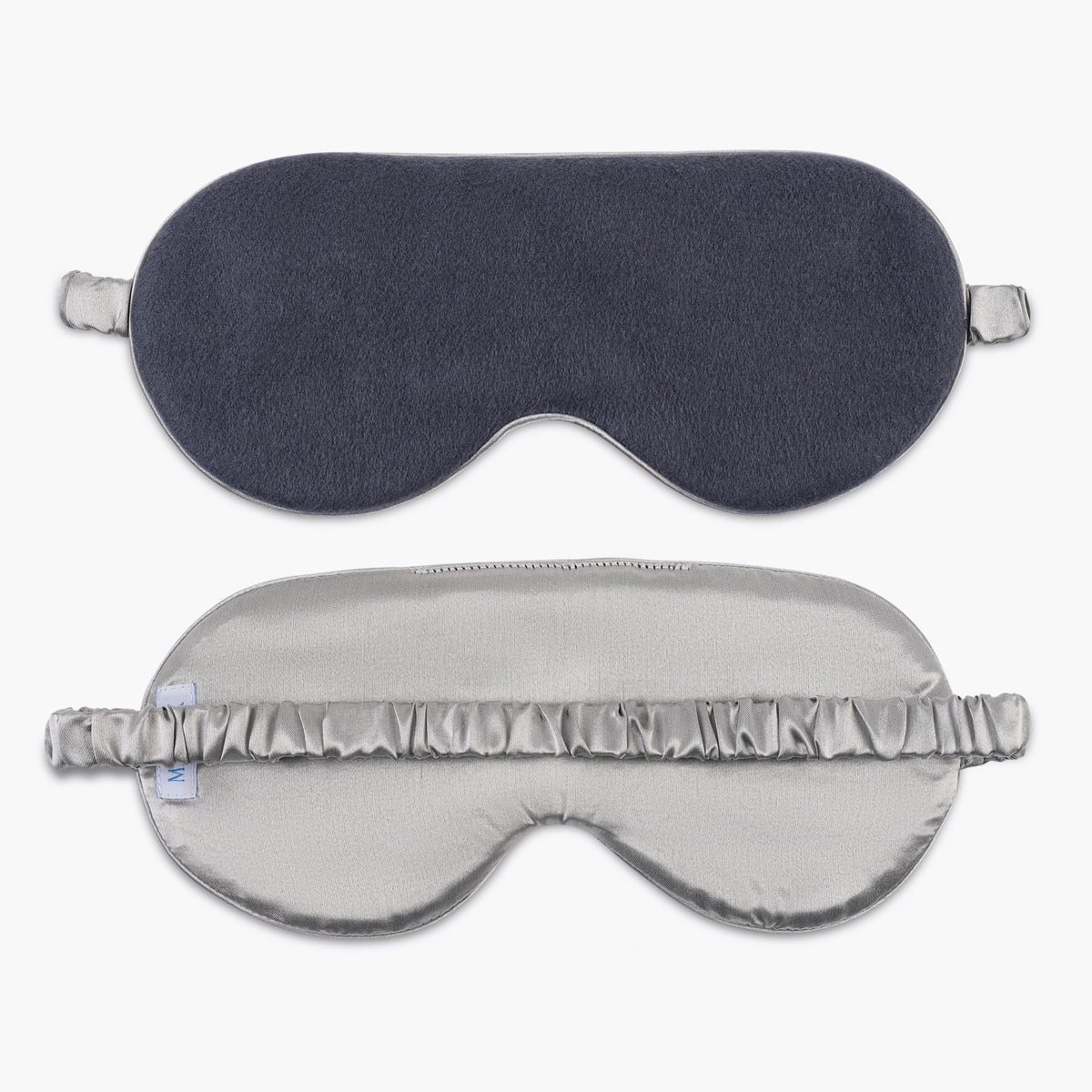 front and reverse of matouk dream modal sleep mask in ink