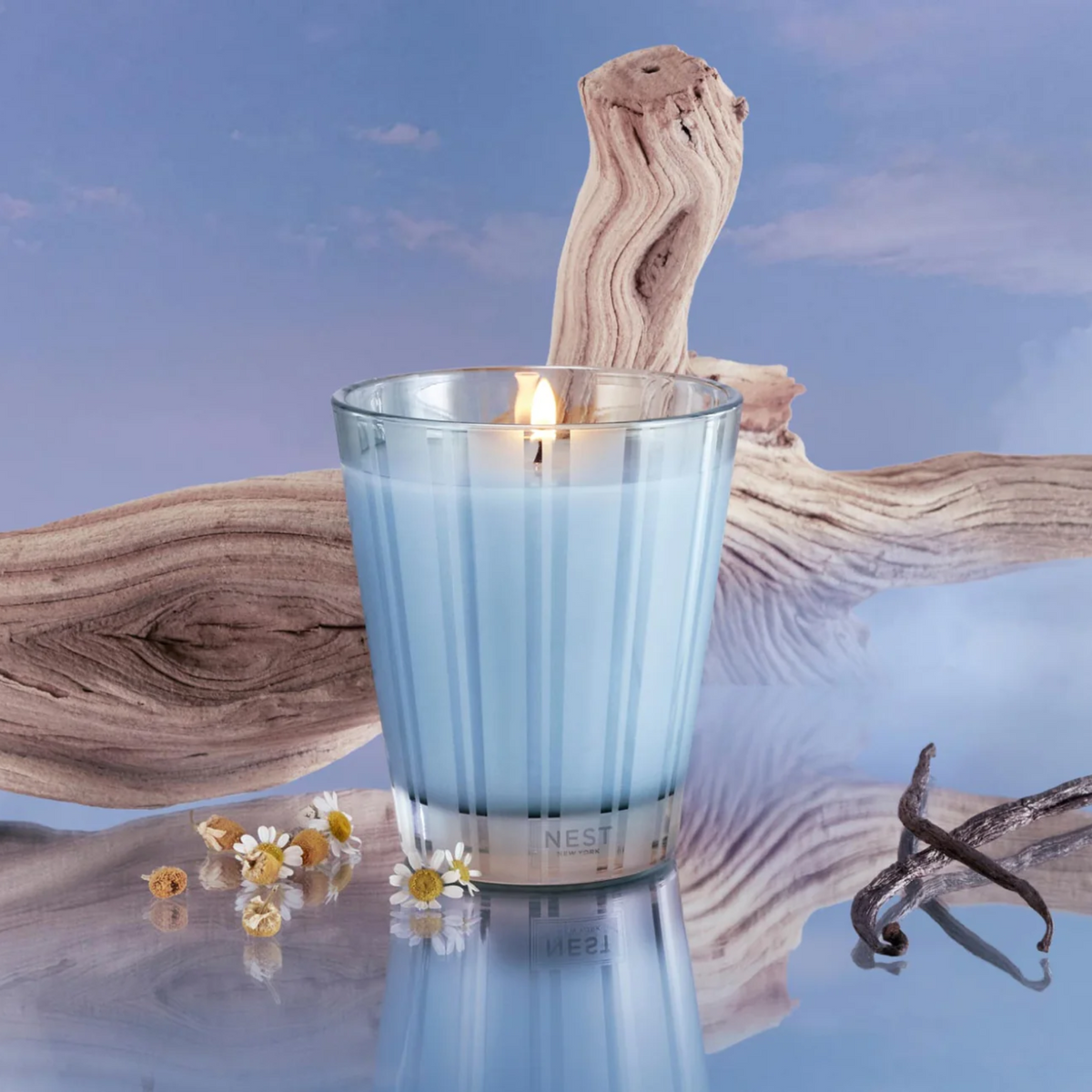 Lifestyle of Nest New York Driftwood and Chamomile Classic Candle