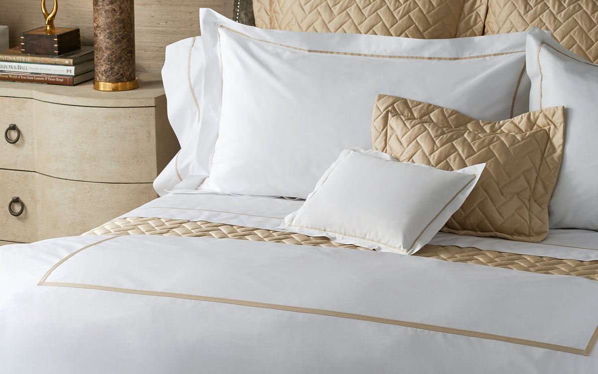 Matouk Gatsby Bedding Collection - Champagne