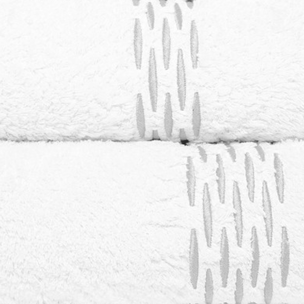 Graccioza Alhambra Bath Linens Swatch White Silver Color