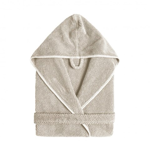 Graccioza Bee Waffle Hooded Robe - Fog featured image