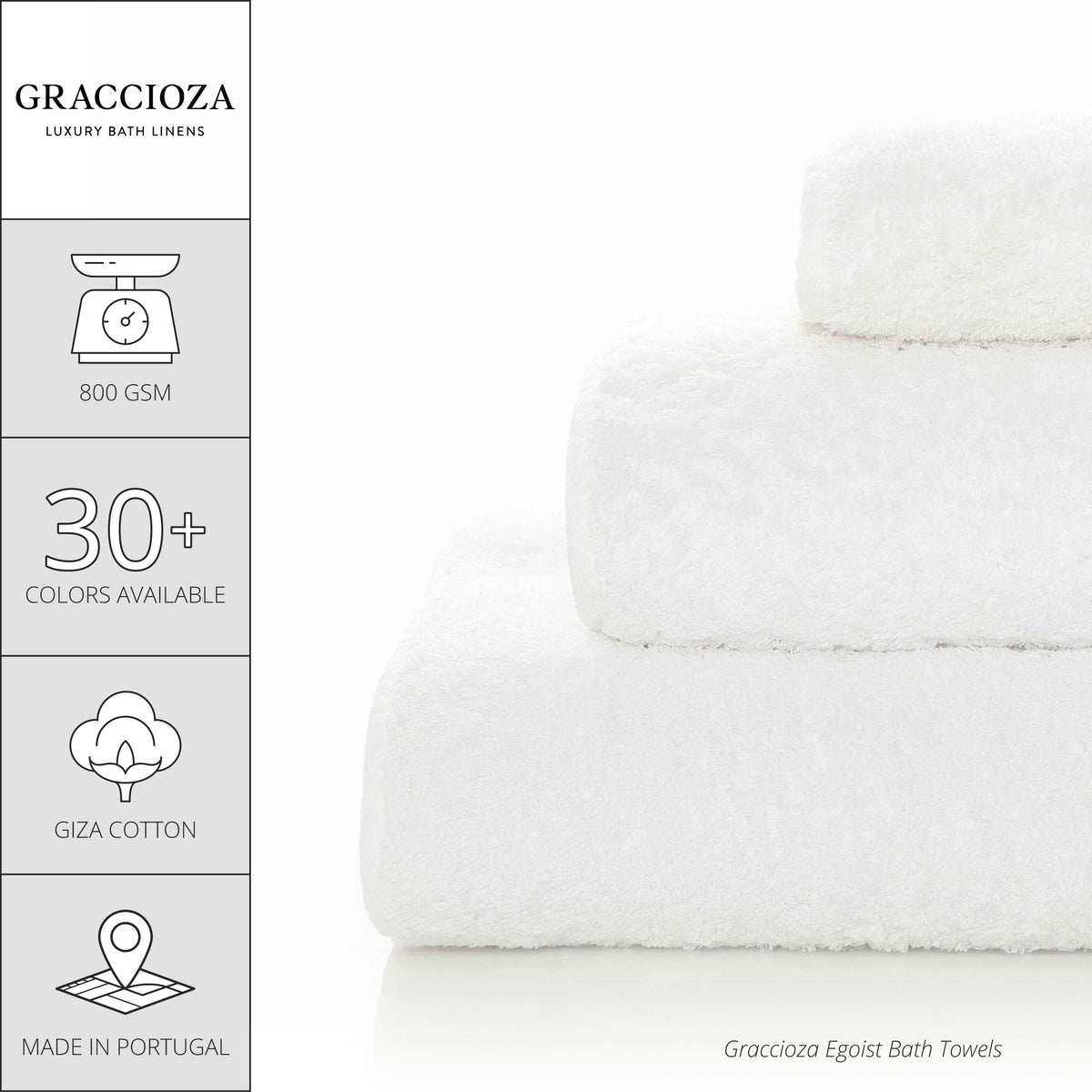 Graccioza Carousel Infographics Egoist Bath Towels