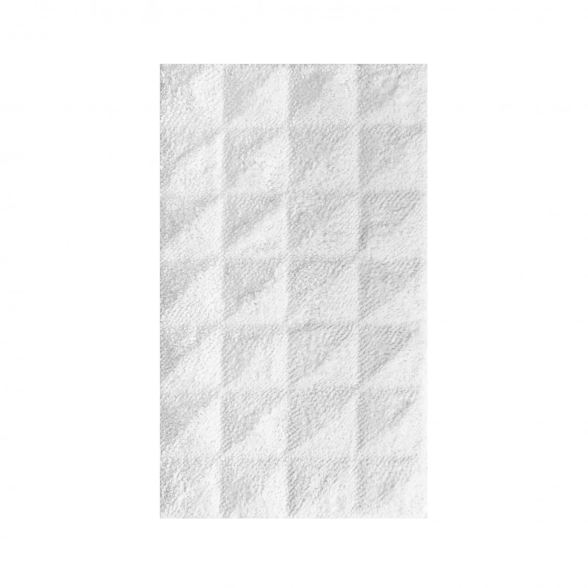 White Graccioza Diamonds Bath Rug