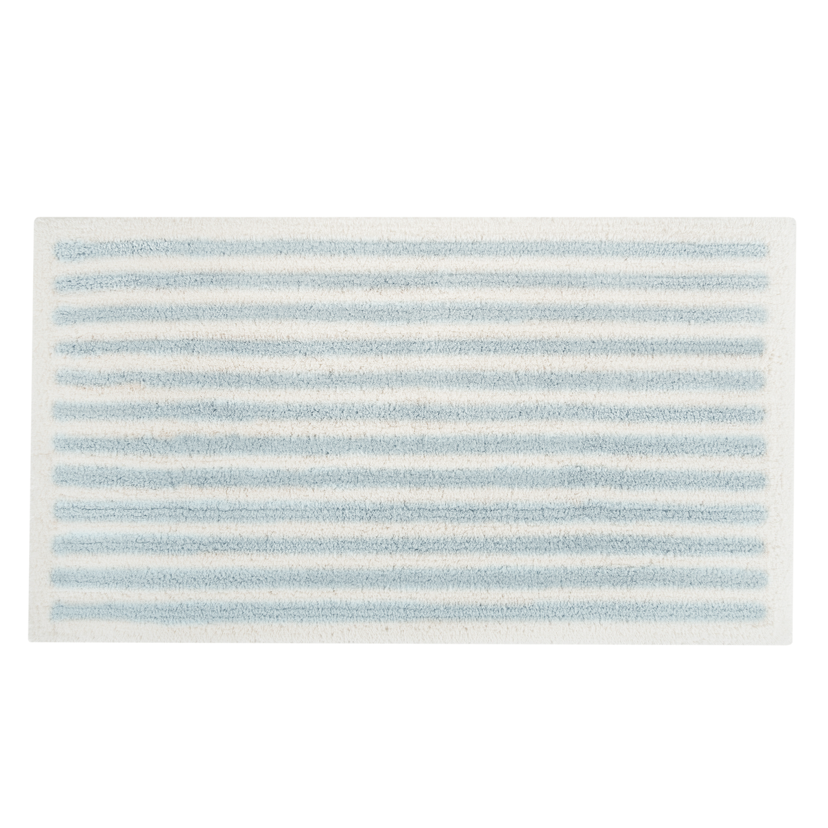 Graccioza Douro Bath Rug in Sea Mist and Snow colors