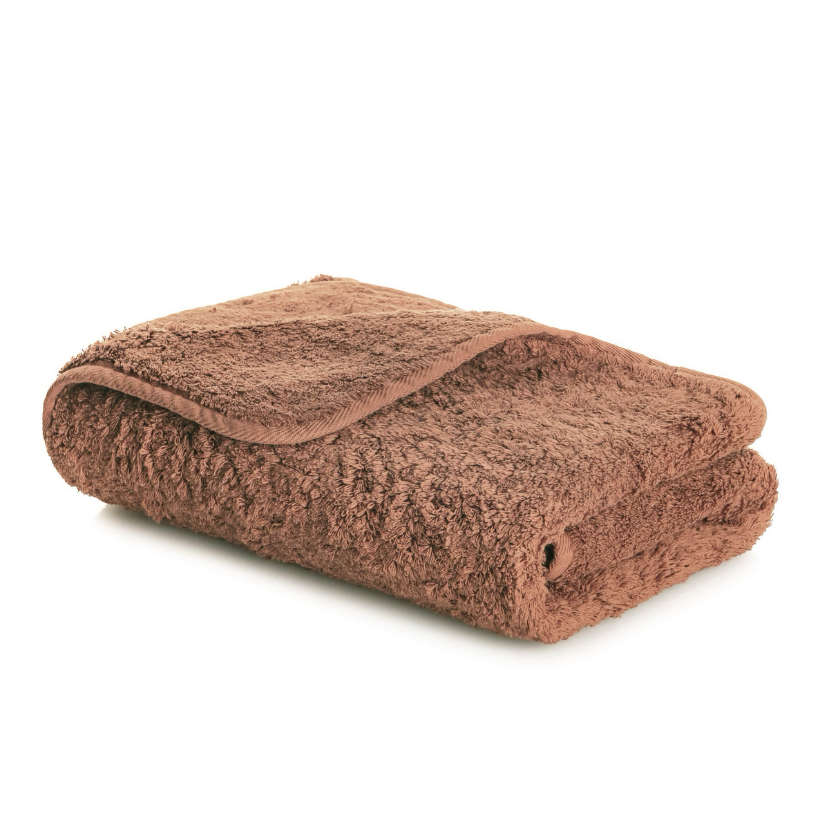 Folded Graccioza Egoist Bath Towel in Earth color