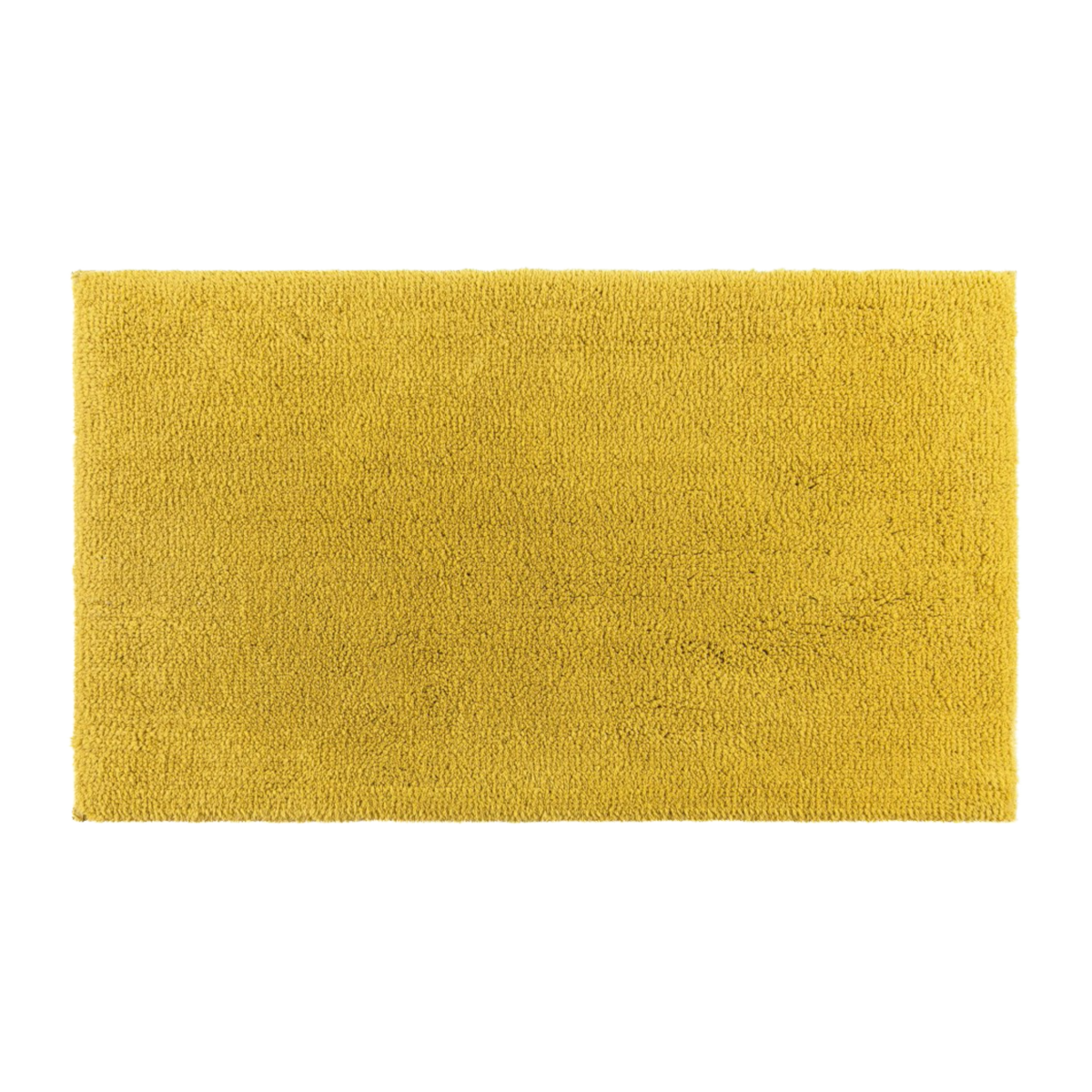 Graccioza Cool Bath Rugs Mustard Against a White Background
