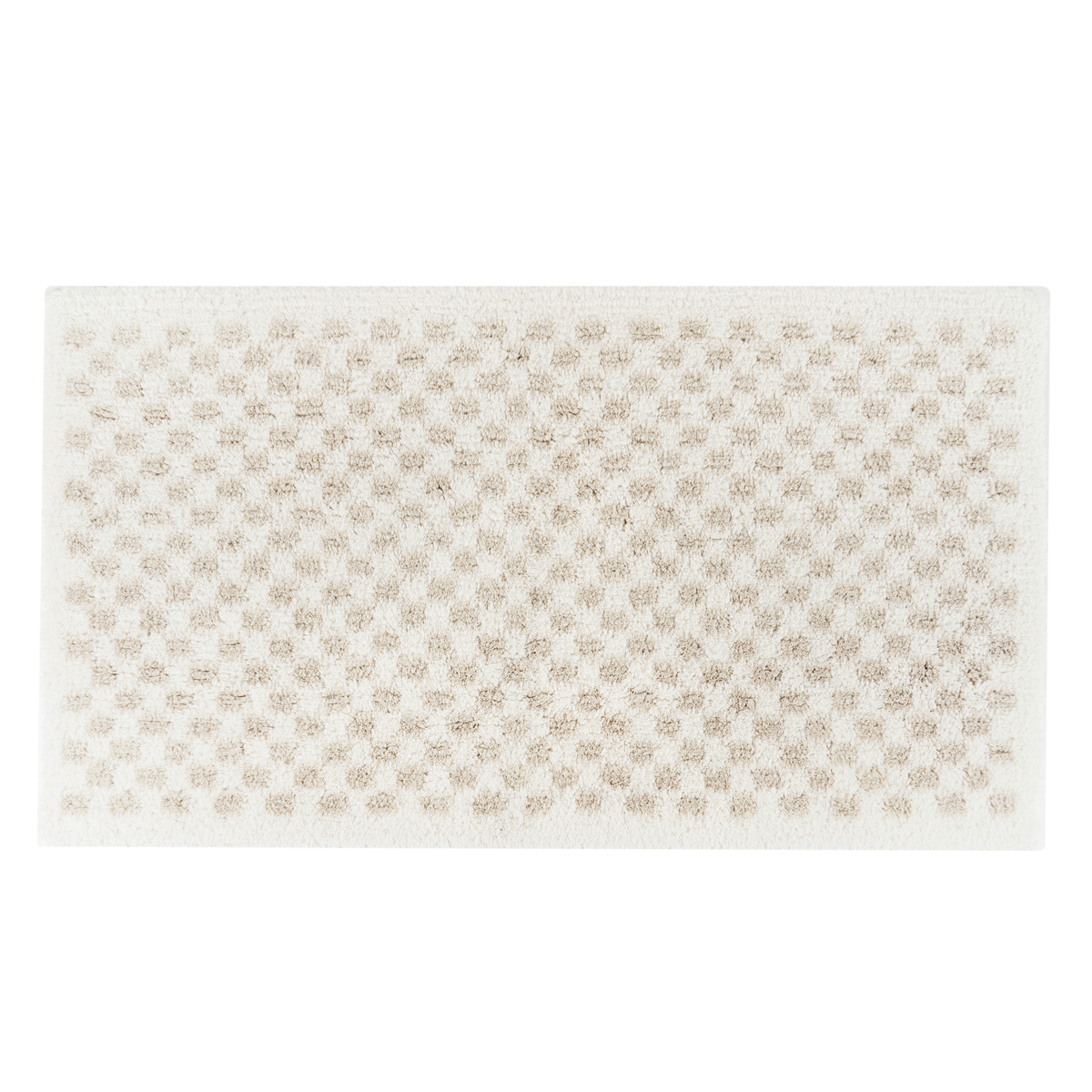 Graccioza Estoril Bath Rug in Fog and Snow colors