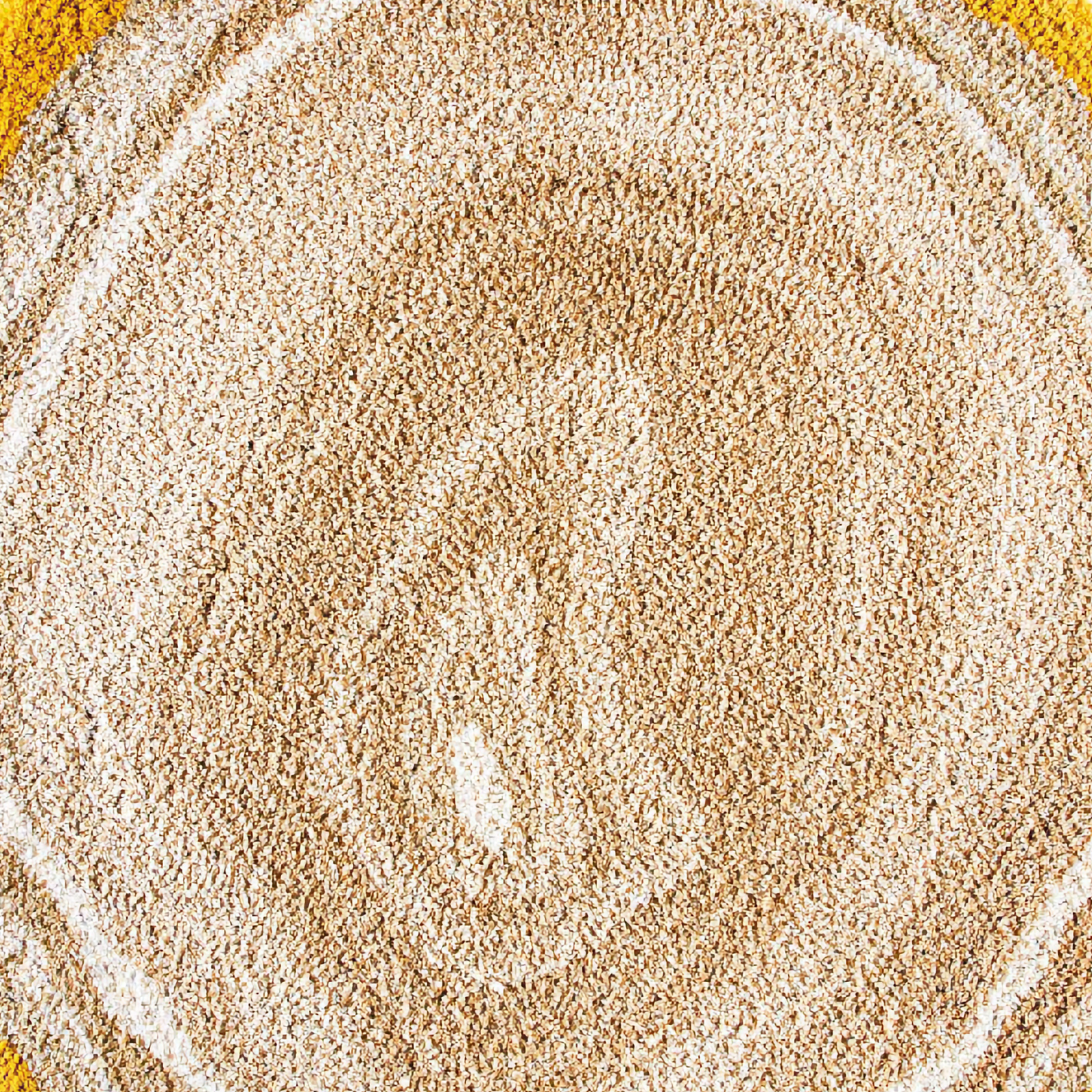 Graccioza Gold Agate Bath Rug on floor