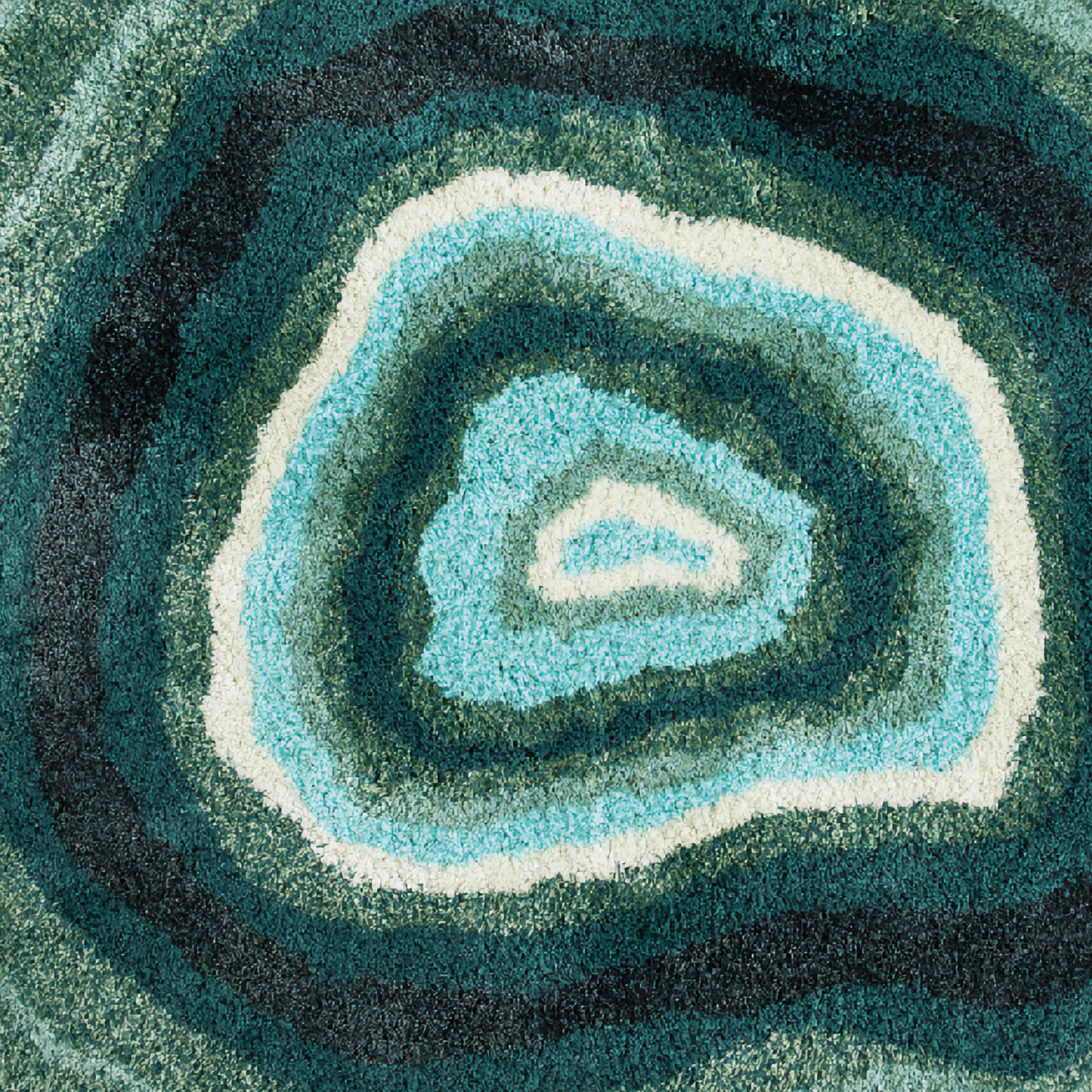 Graccioza Green Agate Bath Rug on bathroom floor