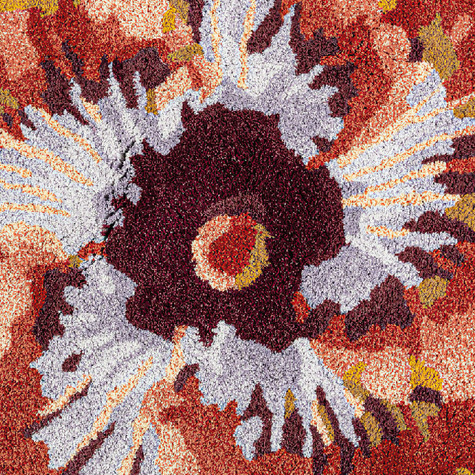 Graccioza Hibiscus Bath Rug on a bathroom floor