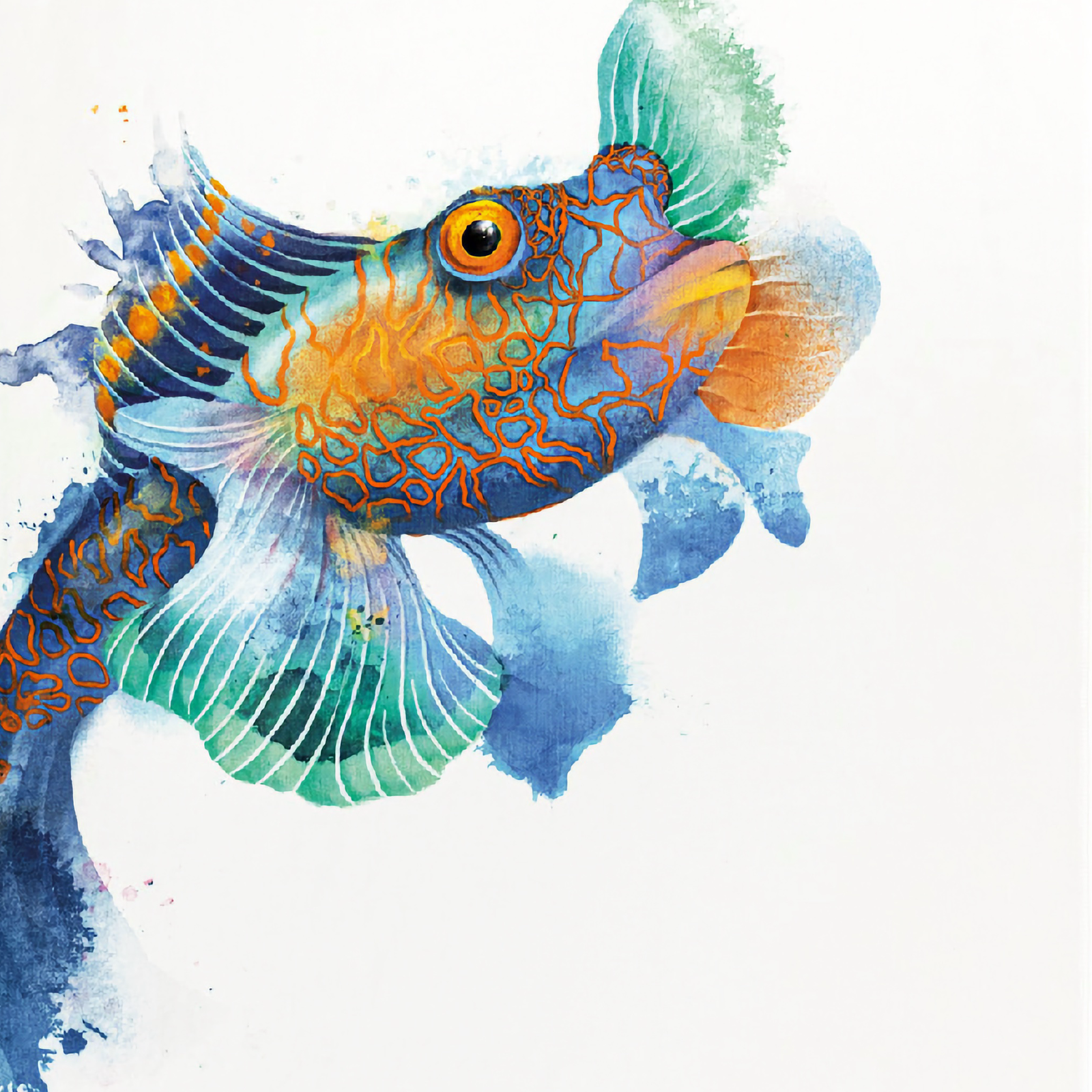 Graccioza Mandarin Fish Beach Towel