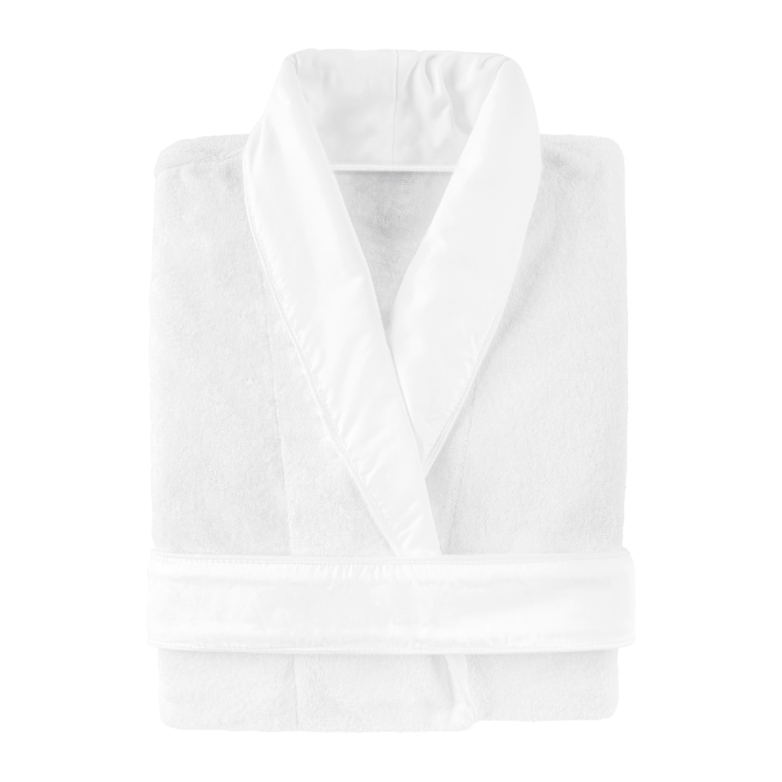 Model wearing a Graccioza Marina Bath Robe in White