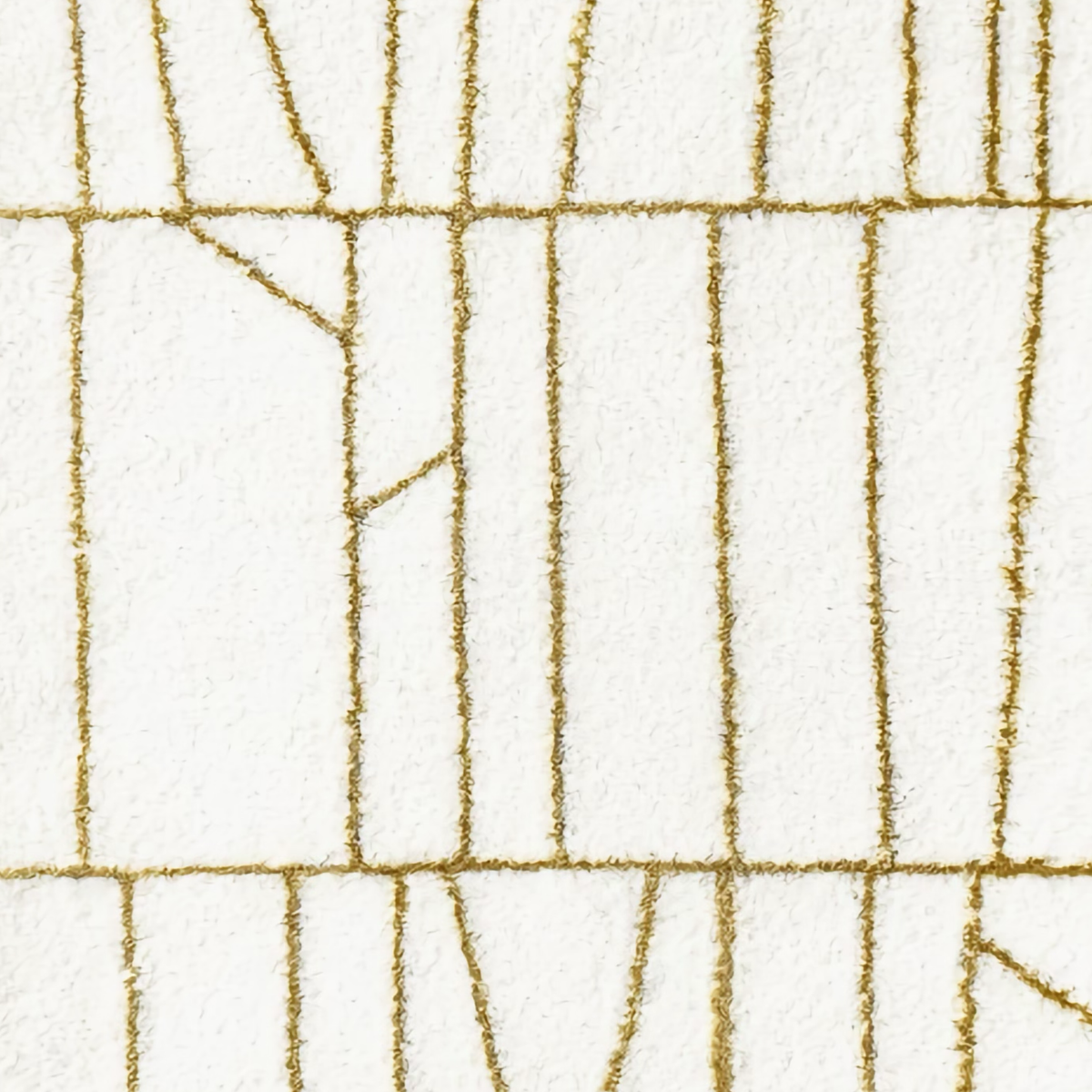 Fabric Closeup of Gold Graccioza Modest Bath Rug