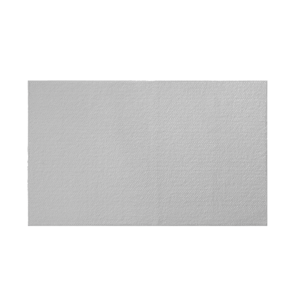 Gracious Pearls Bath Mat in Silver color laid flat against a white background