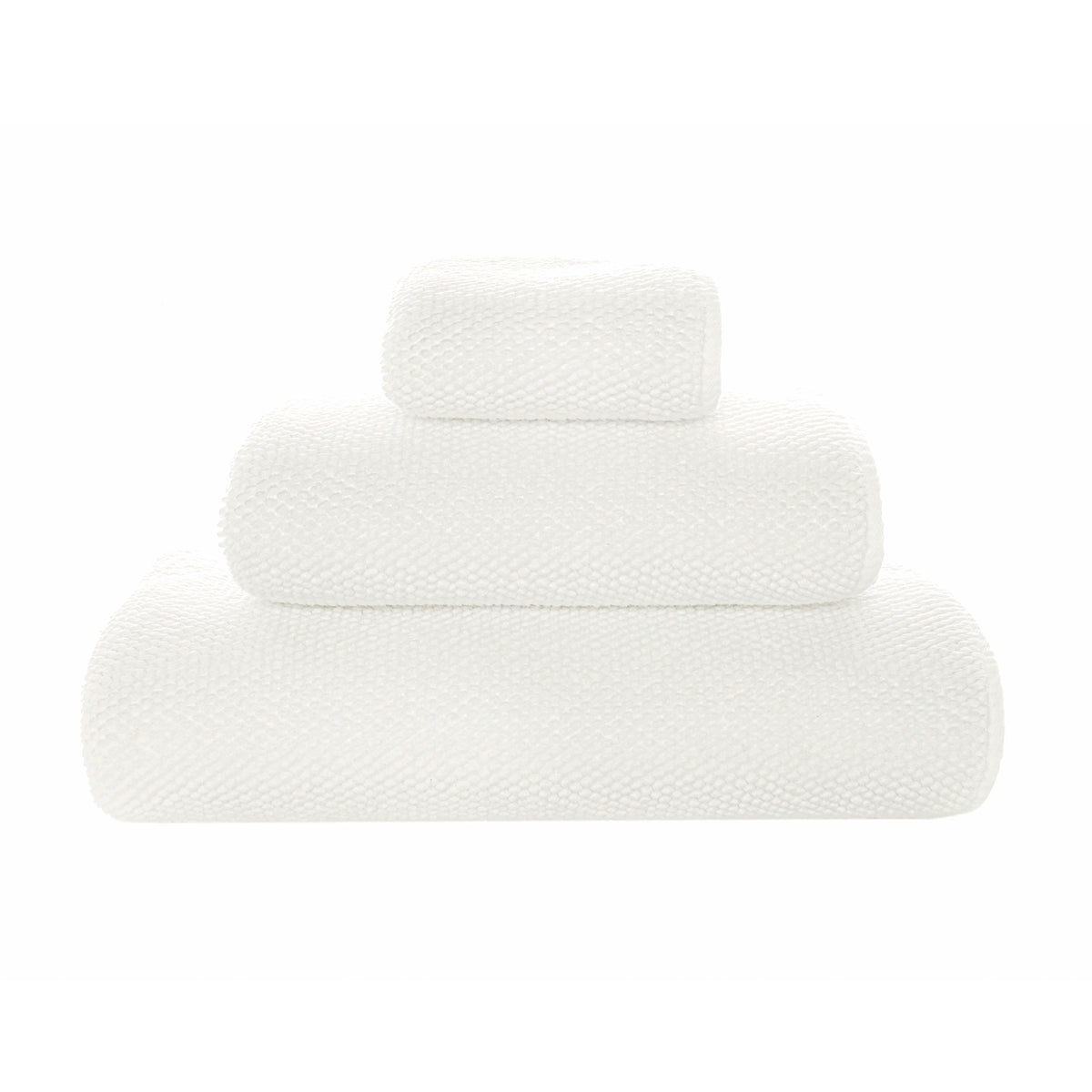 Silo Image of Graccioza Pearls Bath Towels in Color Snow