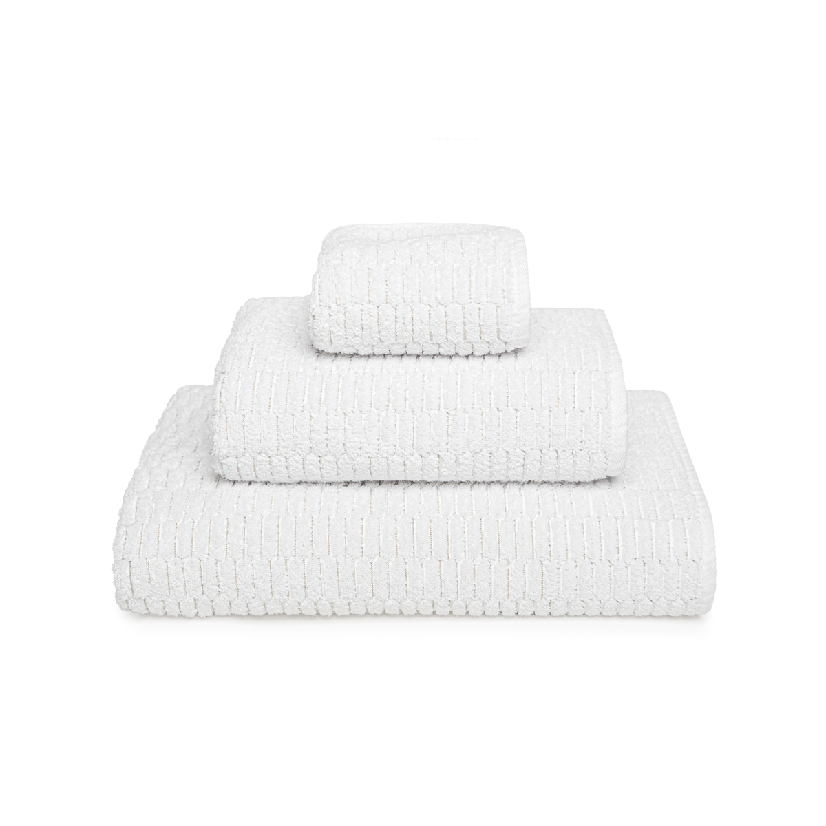 Stack of White Graccioza Riva Bath Towels