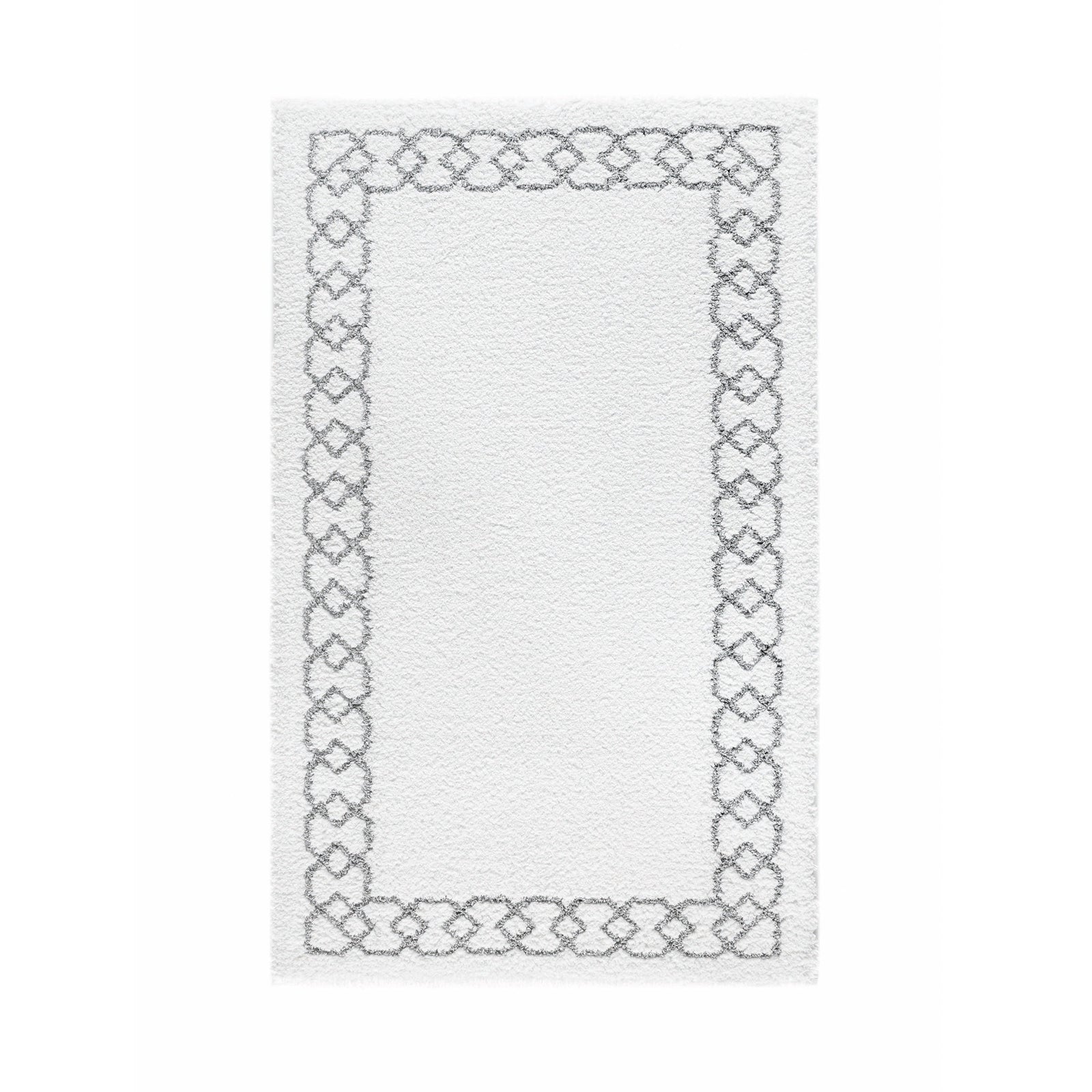 Silo Image of Graccioza Sophia Bath Rugs in Silver Color