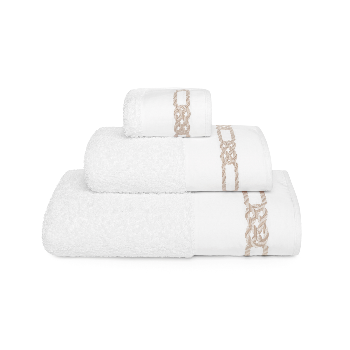 Stack of Graccioza Velluto Bath Towels
