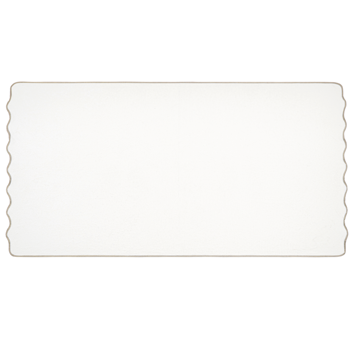 Graccioza Verona Deck Towel in Fog trim
