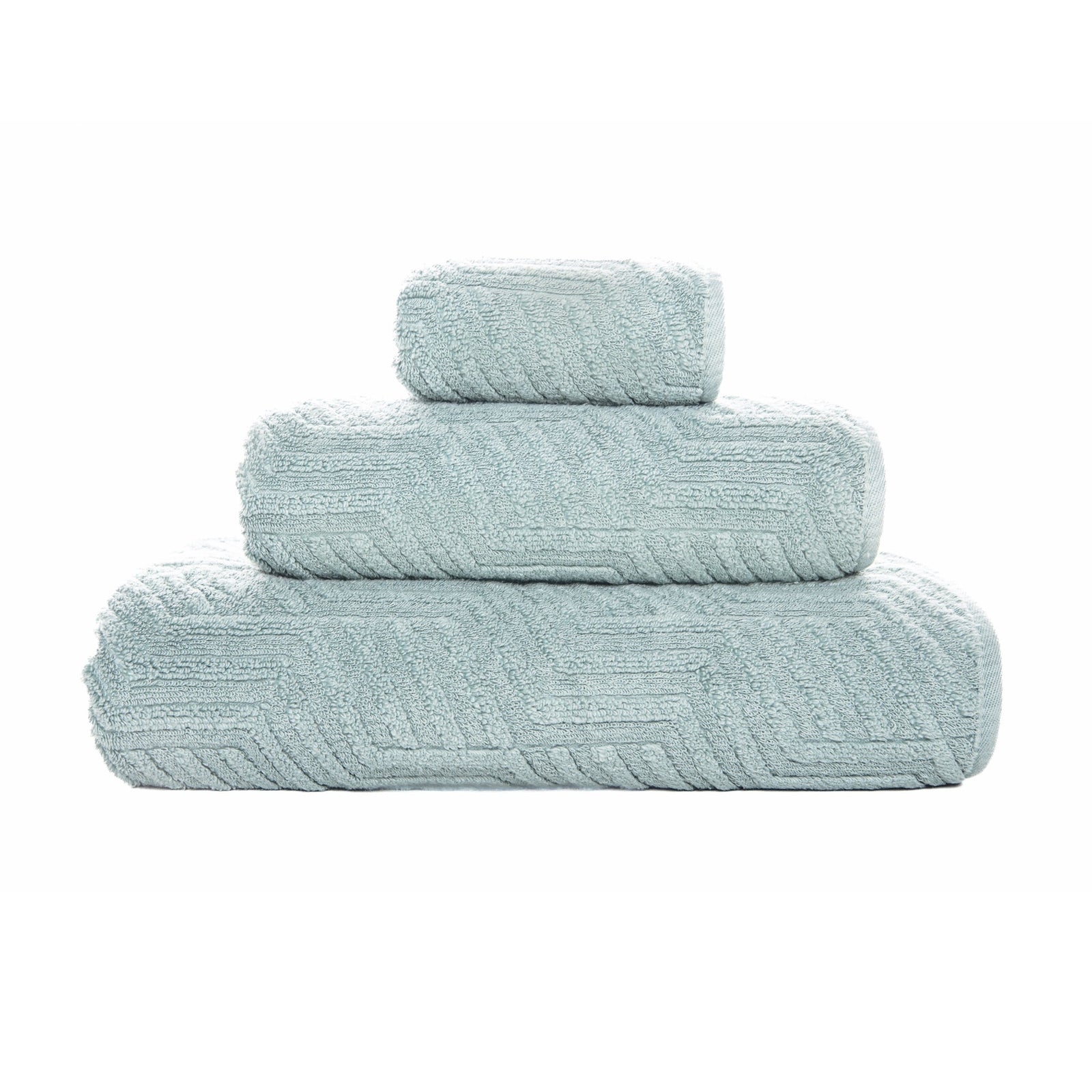 Silo Image of Graccioza Villari Bath Towels in Seamist Color