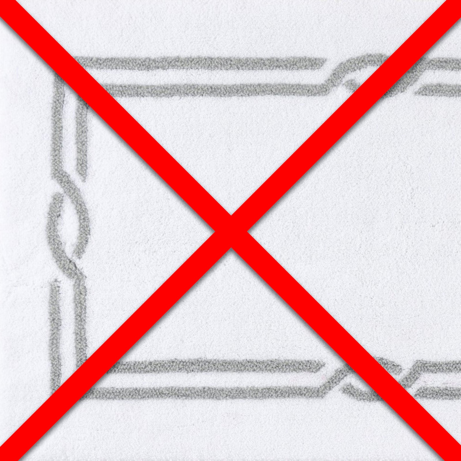 Abyss Habidecor Cross Bath Rug Lifestyle White/Silver Fine Linens