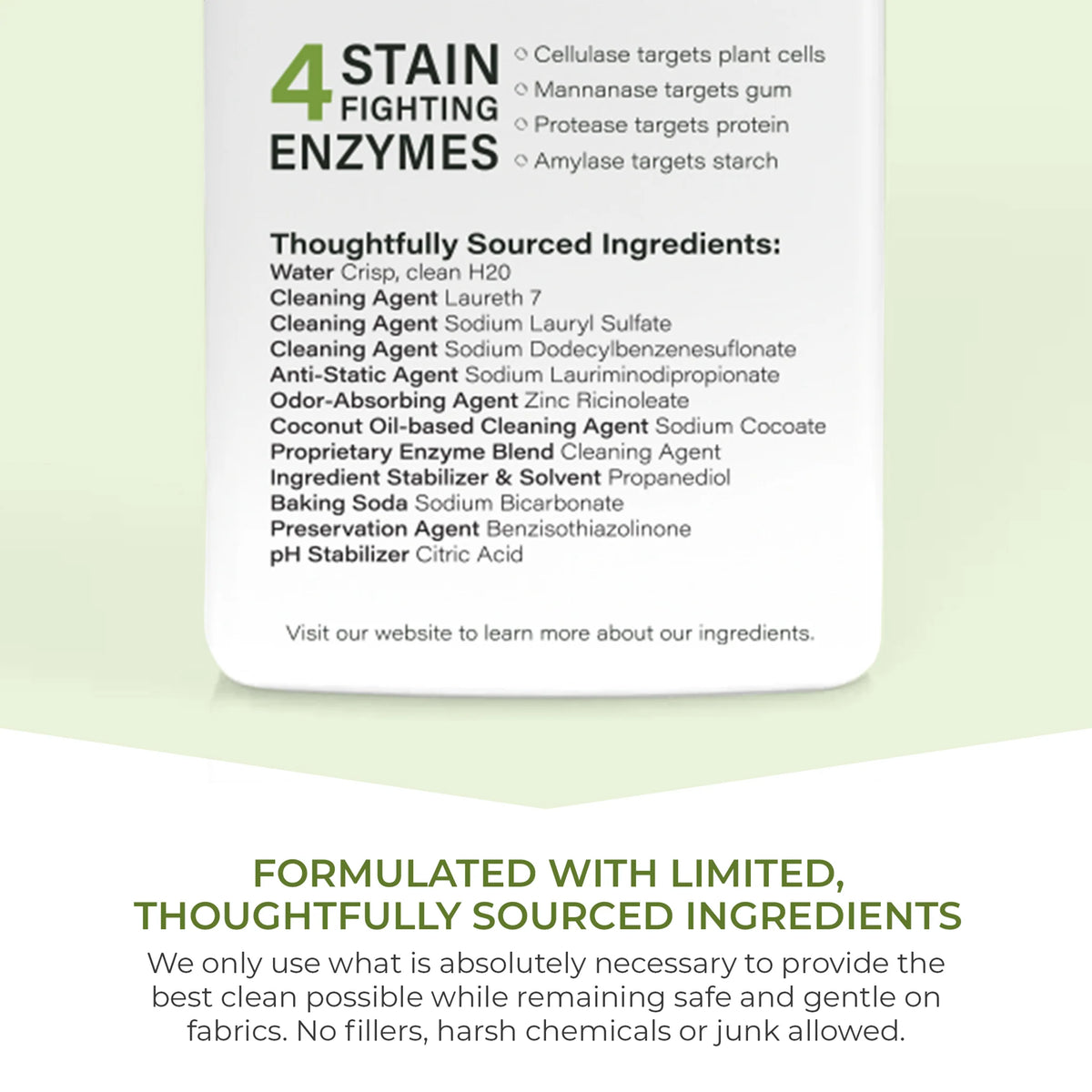 Heritage Park Activewear Laundry Detergent - list of ingredients